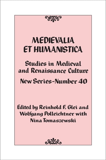 Medievalia et Humanistica, No. 40 - Nina Tomaszewski
