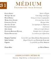 Médium n°31, avril-juin 2012