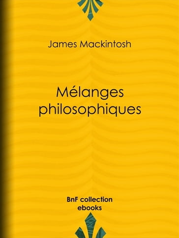 Mélanges philosophiques - James Mackintosh - Léon François Adolphe Docteur Simon