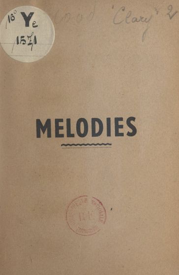 Mélodies - Reno Clary