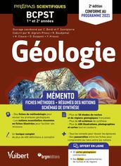 Mémento Géologie BCPST 1re et 2e années - Conforme au nouveau prorgramme : Prépas scientifiques