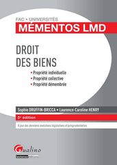 Mémentos LMD - Droit des Biens - 5e édition