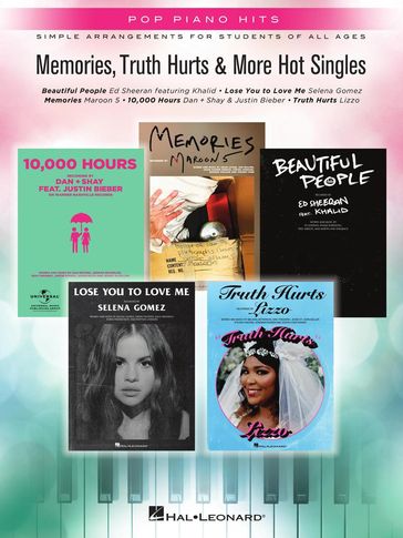 Memories, Truth Hurts & More Hot Singles Songbook - Hal Leonard Corp.