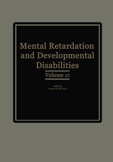 Mental Retardation and Developmental Disabilities