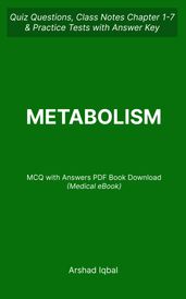 Metabolism MCQ PDF Book Metabolism MCQ Questions and Answers PDF