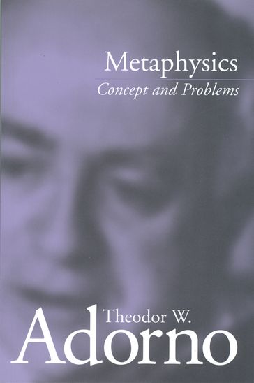 Metaphysics - Theodor W. Adorno