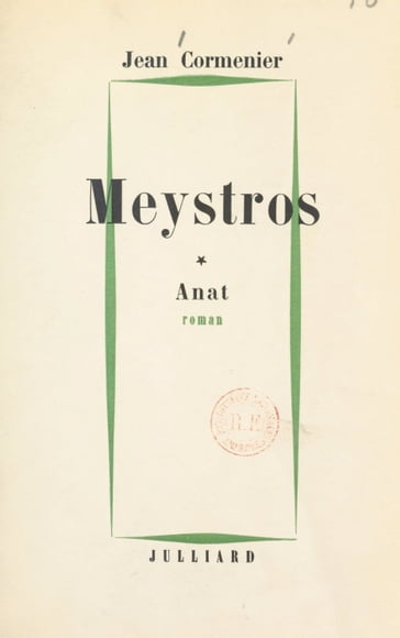 Meystros (1) - Jean Cormenier