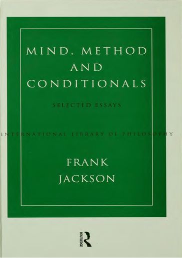 Mind, Method and Conditionals - Frank Jackson