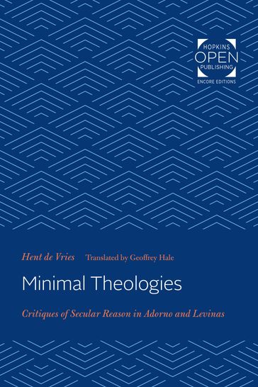 Minimal Theologies - Hent de Vries