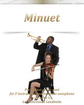 Minuet Pure sheet music duet for F instrument and baritone saxophone arranged by Lars Christian Lundholm