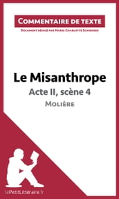 Le Misanthrope - Acte II, scène 4 - Molière (Commentaire de texte)