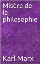 Misère de la philosophie