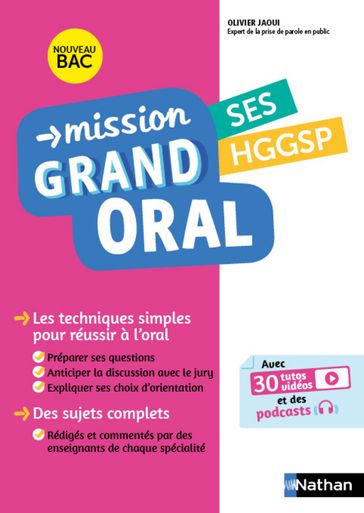 Mission Grand oral - SES / HGGSP - Terminale - Bac 2024 - Epreuve finale Tle Grand oral - EPUB - Nicolas Coppens - Olivier Jaoui - Etienne Scharr - Garance Ouazine