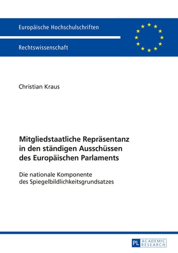 Mitgliedstaatliche Repraesentanz in den staendigen Ausschuessen des Europaeischen Parlaments - Christian Kraus