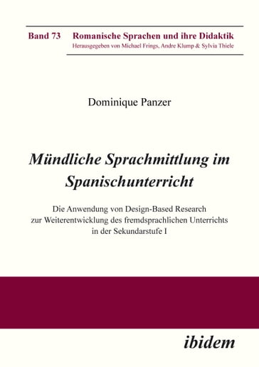 Mündliche Sprachmittlung im Spanischunterricht - Andre Klump - Dominique Panzer - Michael Frings - Sylvia Thiele