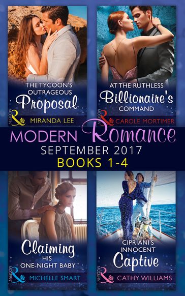 Modern Romance September 2017 Books 1 - 4 - Carole Mortimer - Miranda Lee - Michelle Smart - Cathy Williams