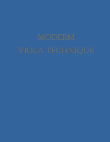 Modern Viola Technique - Robert Dolejší