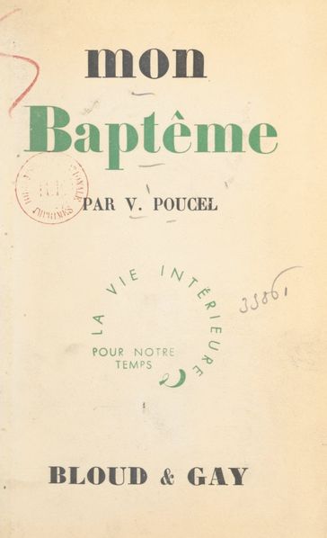 Mon baptême - Victor Poucel