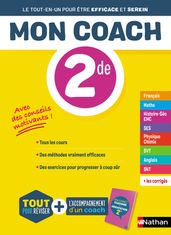 Mon coach 2de - Toutes les matières Seconde 2022 - Mathématiques, Physique-Chimie, SVT, SES, Français, Histoire-Géographie, Anglais