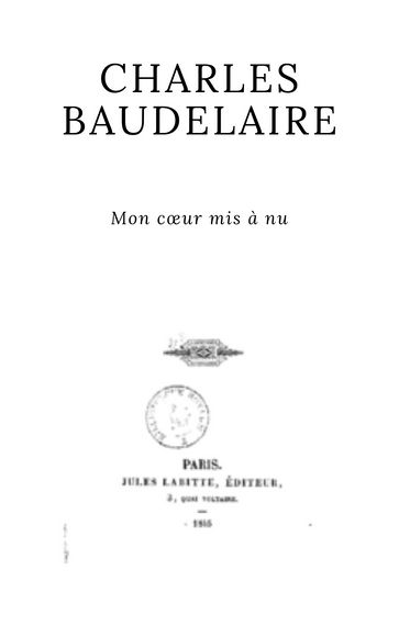 Mon cœur mis à nu - Baudelaire Charles