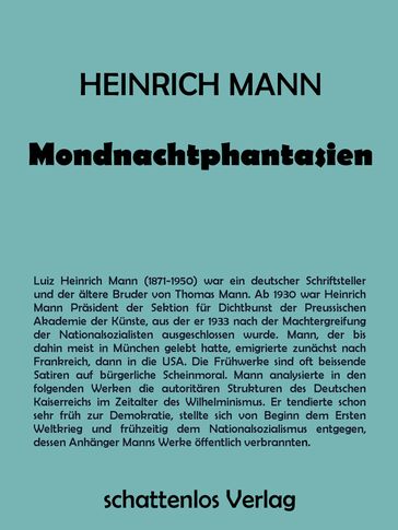 Mondnachtphantasien - Heinrich Mann