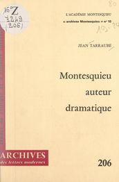 Montesquieu auteur dramatique