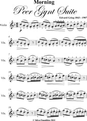Morning Peer Gynt Suite Easy Violin Sheet Music