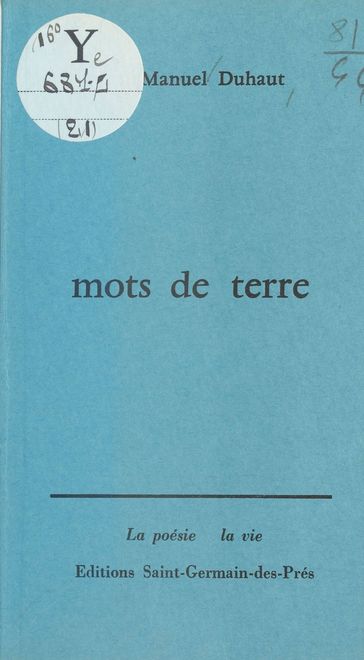 Mots de terre - Jean-Manuel Duhaut