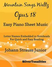 Mountain Songs Waltz Opus 18 Easy Piano Sheet Music