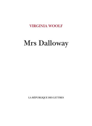 Mrs Dalloway - Virginia Woolf