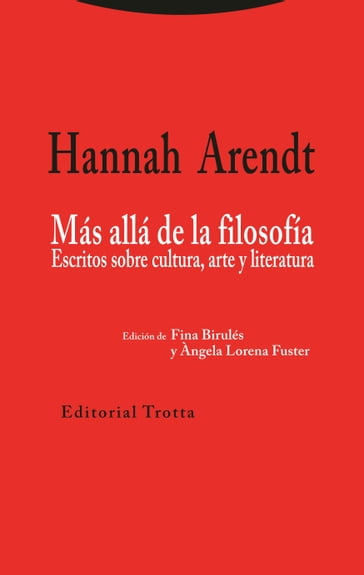 Más allá de la filosofía - Hannah Arendt