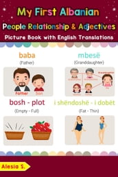 My First Albanian People, Relationships & Adjectives Picture Book with English Translations