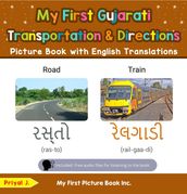 My First Gujarati Transportation & Directions Picture Book with English Translations