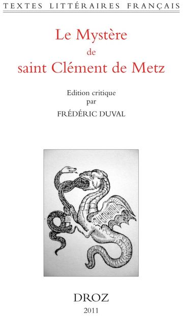 Le Mystère de saint Clément de Metz - Collectif