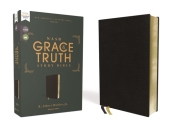 NASB, The Grace and Truth Study Bible, European Bonded Leather, Black, Red Letter, 1995 Text, Comfort Print