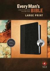 NLT Every Man s Bible, Large Print, Black/Onyx, Indexed