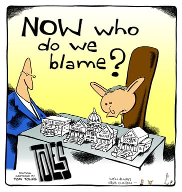 NOW Who Do We Blame? - Tom Toles