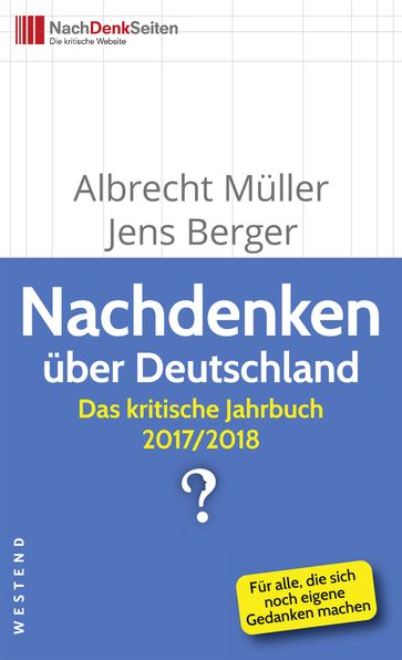 Nachdenken über Deutschland - Albrecht Muller - Jens Berger