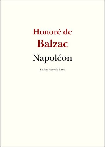 Napoléon - Honoré de Balzac