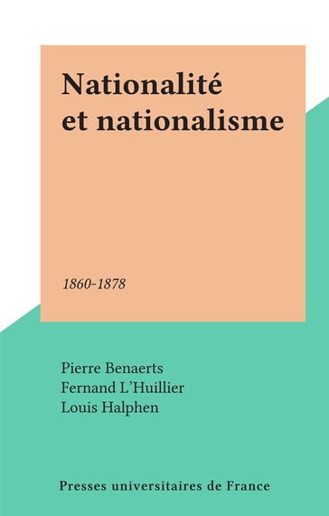 Nationalité et nationalisme - Fernand L