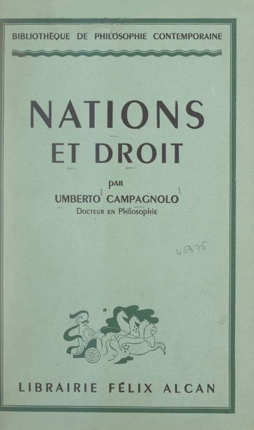 Nations et droit - Umberto Campagnolo