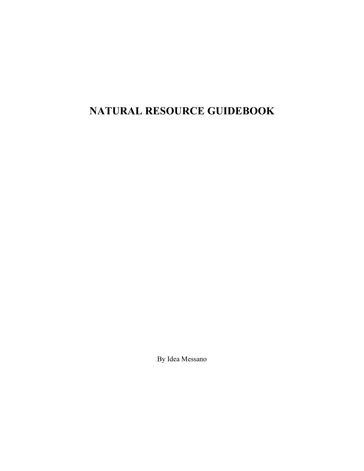 Natural Resource Guidebook - Idea Mesano
