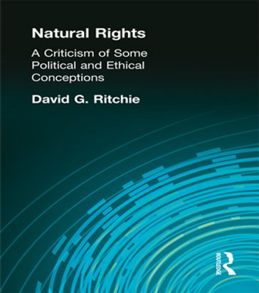 Natural Rights - David G Ritchie