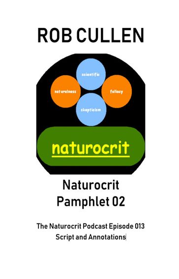 Naturocrit Pamphlet 02 - Rob Cullen