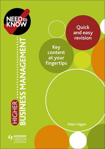 Need to Know: Higher Business Management - Peter Hagan