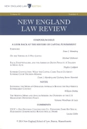 New England Law Review: Volume 48, Number 4 - Summer 2014