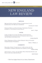 New England Law Review: Volume 48, Number 2 - Winter 2014