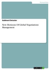 New Horizons Of Global Negotiations Management