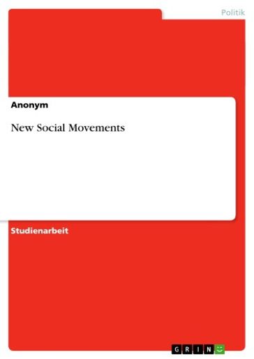 New Social Movements - Anonym