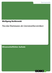 Nicolai Hartmann als Literaturtheoretiker
